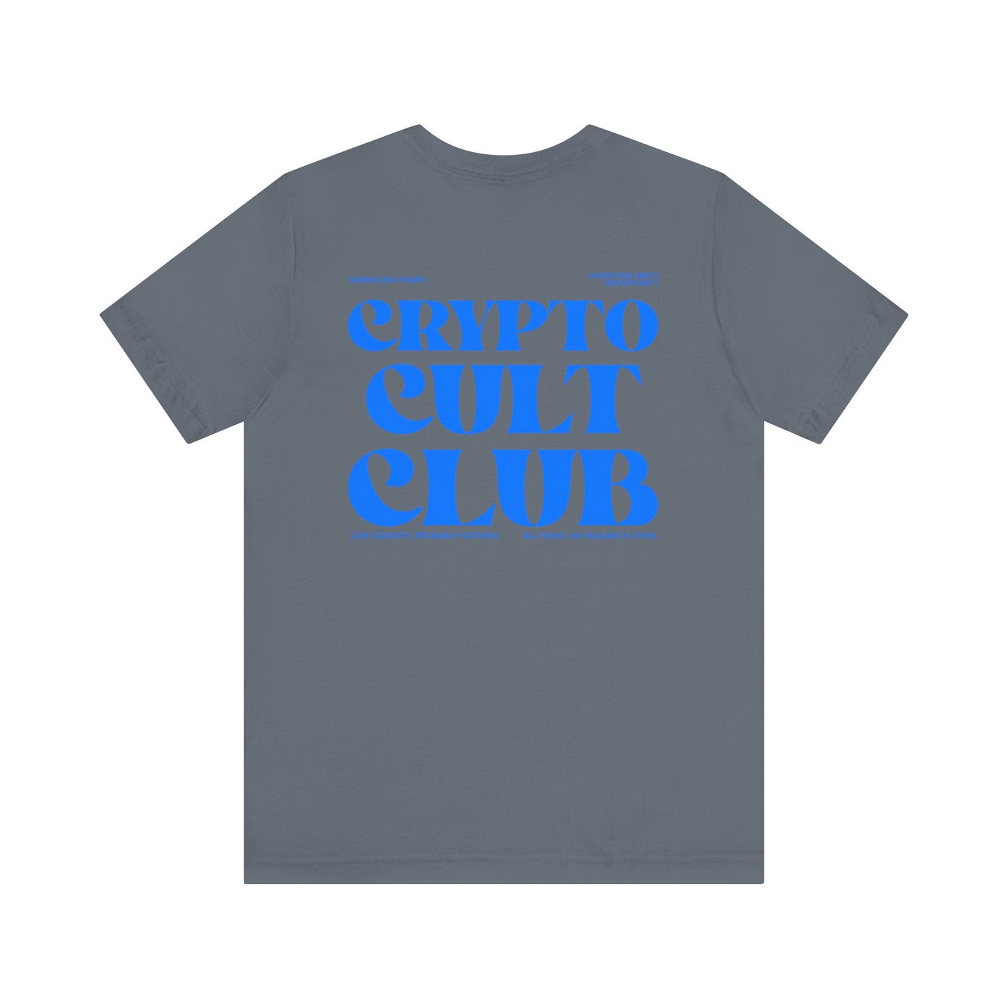 'Crypto Cult Club' Blue CCC T-Shirt