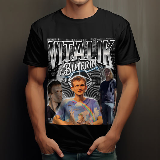 Vitalik Buterin Retro Bootleg T-Shirt