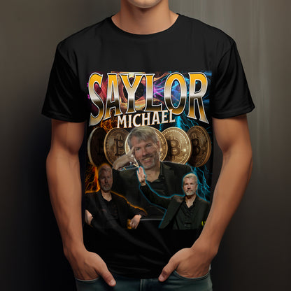 Michael Saylor Retro Bootleg T-Shirt