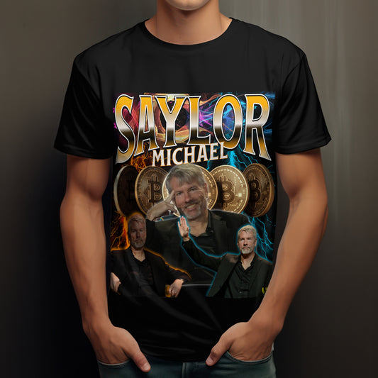 Michael Saylor Retro Bootleg T-Shirt