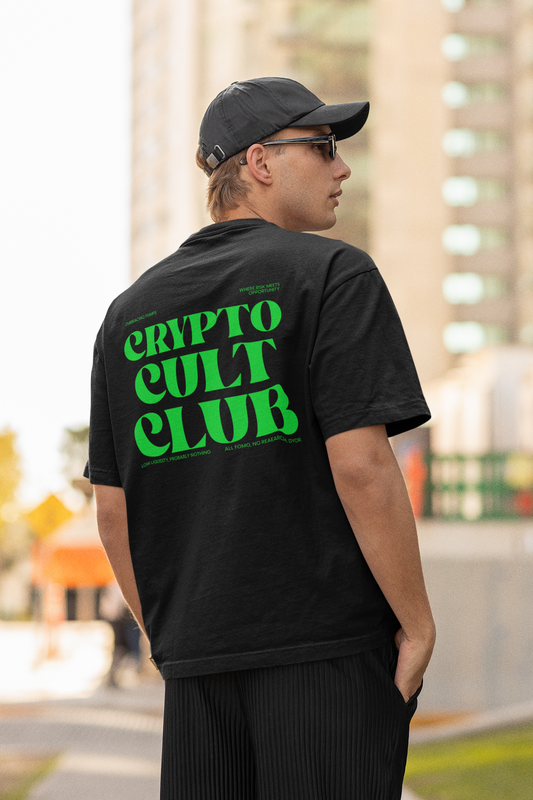 'Crypto Cult Club' Green CCC T-Shirt