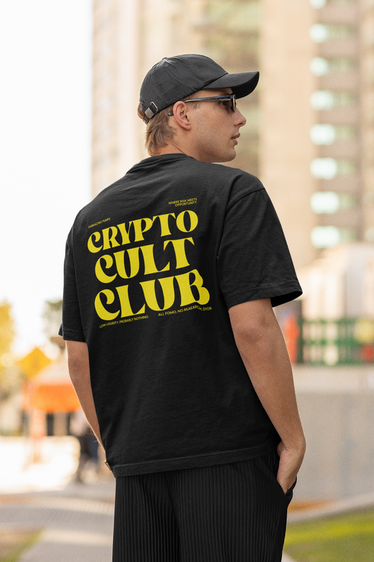 'Crypto Cult Club' Yellow CCC T-Shirt