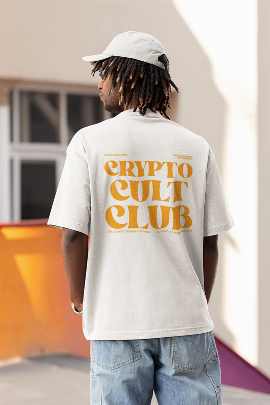 'Crypto Cult Club' Orange CCC T-Shirt