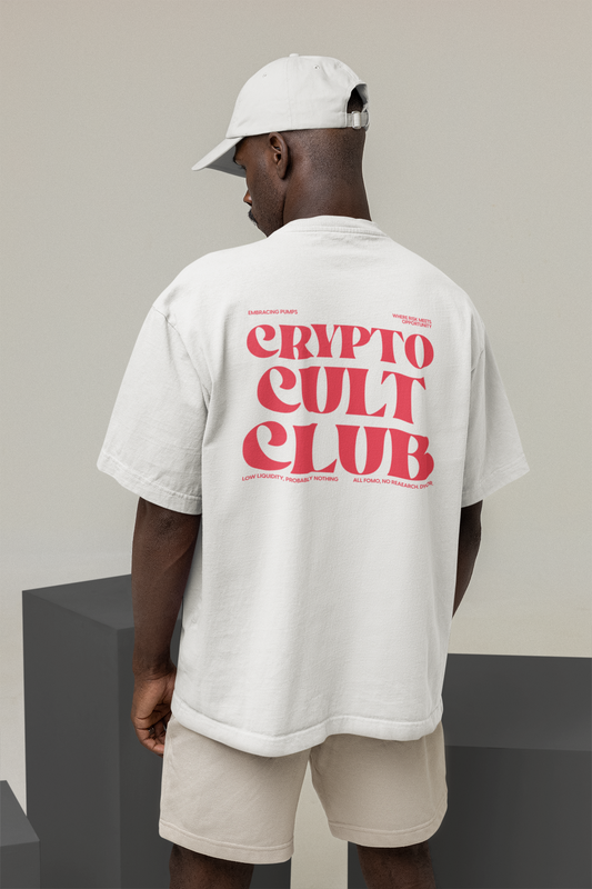 'Crypto Cult Club' Red CCC T-Shirt