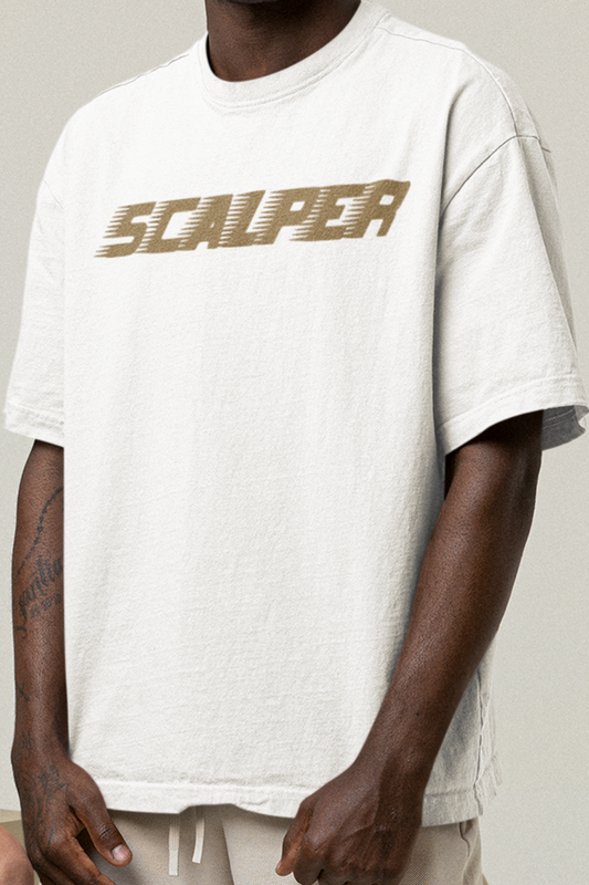 SCALPER Brown Box Logo T-Shirt